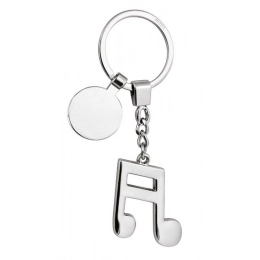 KEY CHAIN MUSICAL NOTE WITH COIN