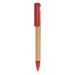 BALL PEN BAMBOO PARTS IN RED