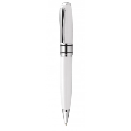 BALLPOINT PEN WHITE CHROMED SHINY