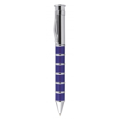 
                                            PEN WITH RINGS BLUE AND CHROMED
                                            