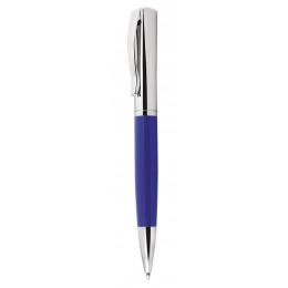 BALLPOINT PEN BLUE AND CHROMED
