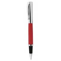 ROLLERBALL PEN RED AND CHROMED