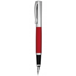 RED FOUNTAIN PEN CHROMED