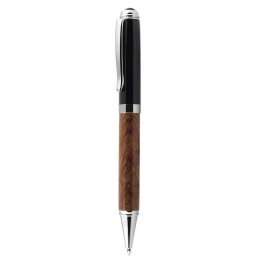 BALLPOINT PEN  WOOD AND METAL BLACK