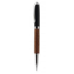 ROLLERBALL PEN  WOOD AND METAL BLACK