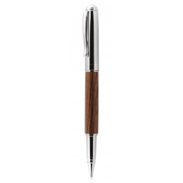 ROLLERBALL PEN  WOOD AND CHROMED