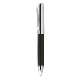 BALLPOINT PEN METAL BLACK, CHROMED CAP