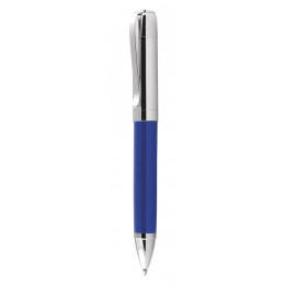 BALLPOINT PEN METAL BLUE, CHROMED CAP