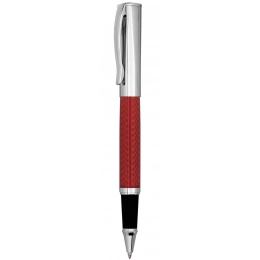 CHROMED ROLLER PEN RED