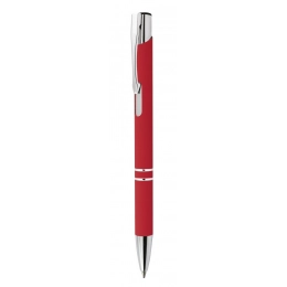 BALLPOINT ALUMINIUM RUBBER-COATED RED