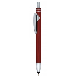 RED ALUMINIUM PEN WITH TOUCH