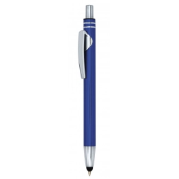BLUE ALUMINIUM PEN WITH TOUCH