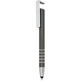 BURNISHED ALUMINIUM PEN WITH TOUCH
