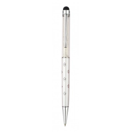 PEN ALUMINIUM WHITE FLOWER