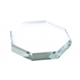 PAPER WEIGHT OCTAGONAL GLASS 120x120x12