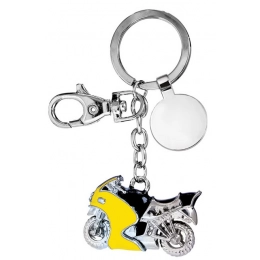 KEY CHAIN MOTORCYCLE YELLOW/BLACK NO BOX