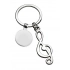 Брелок с ключом скрипичного ключа и жетоном Брелок с ключом скрипичного ключа и жетоном