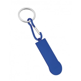 KEYCHAIN TROLLEY- ALUMINIUM BLUE