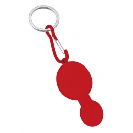 KEYCHAIN TROLLEY- ALUMINIUM RED- NO BOX