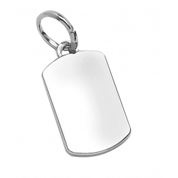 PLATED CHARM RECTANGULAR - 13x21 mm