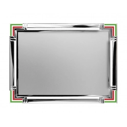 TARGA ALLUMINIO TRICOLORE MM 180X130