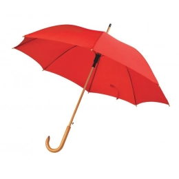 UMBRELLA RED WOODEN HANDLE d=105 cm