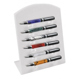 DISPLAY STAND FOR PENS WHITE ACRYLIC