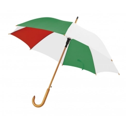 UMBRELLA ITALIAN FLAG WOODEN HANDLE