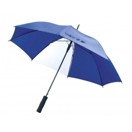 BLUE UMBRELLA WITH A WHITE SEGMENT