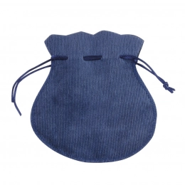 SACK AMPH.-SHAPED CORDUROY BLUE 170X180