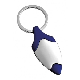 KEYCHAIN SHIELD SATIN / BLUE