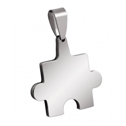PENDANT STEEL PUZZLE 25x25mm