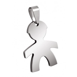 PENDANT STEEL LITTLE BOY 22x28mm