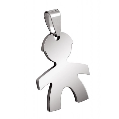 
                                                PENDANT STEEL LITTLE BOY 22x28mm
                                                