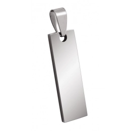PENDANT STEEL RECTANGLE 10x32mm