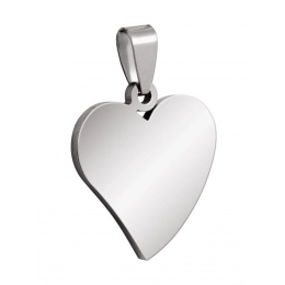 PENDANT STEEL HEART 24x26mm