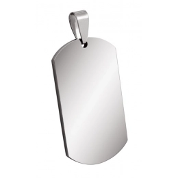 PENDANT STEEL PLATE 22x38mm