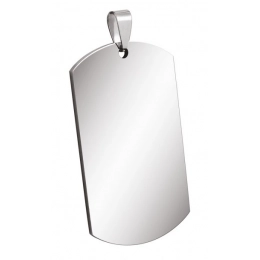 PENDANT STEEL PLATE 28x49mm