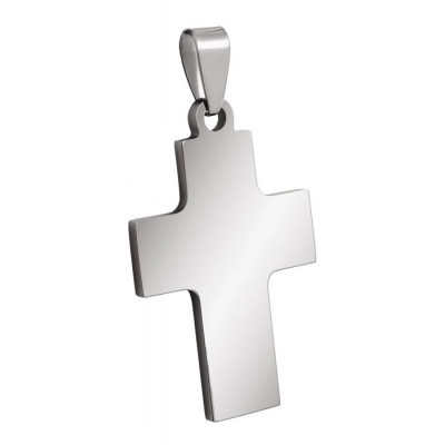 
                                            PENDANT STEEL CROSS 23x37mm
                                            