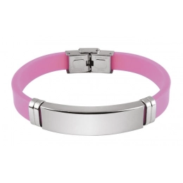 STEEL BRACELET AND PINK EVA