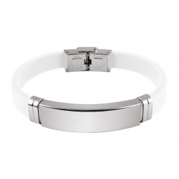 STEEL BRACELET AND WHITE EVA