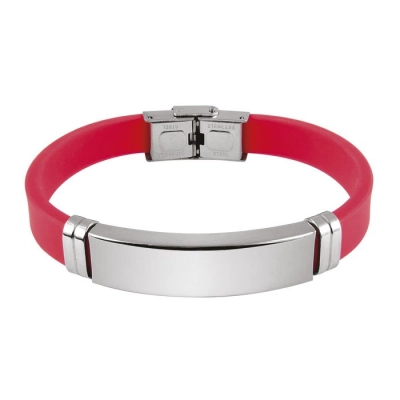 
                                            STEEL BRACELET AND RED EVA
                                            