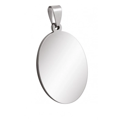
                                            PENDANT OVAL MEDIUM STEEL 24x36mm
                                            