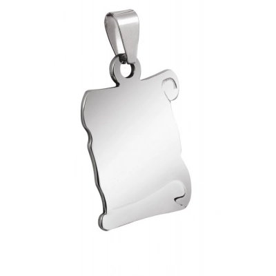 
                                            PENDANT PARCHMENT STEEL 17x26mm
                                            