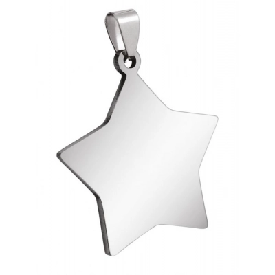 
                                            PENDANT STAR STEEL 31x34mm
                                            