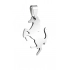 PENDANT HORSE - STEEL