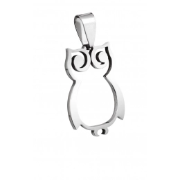 PENDANT OWL - STEEL