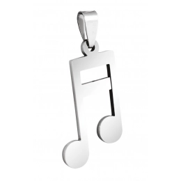 PENDANT MUSIC NOTE - STEEL