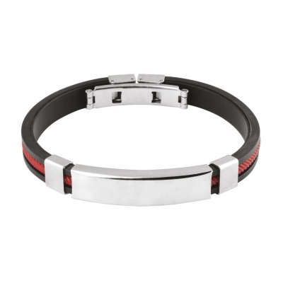 
                                                BLACK AND RED BRACELET
                                                