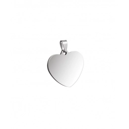 PENDANT STEEL HEART 14x15mm